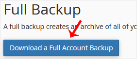 Full Backup - Download a Full Account Backup