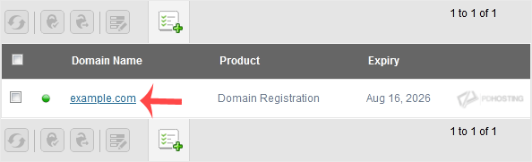 Select logicbox domain