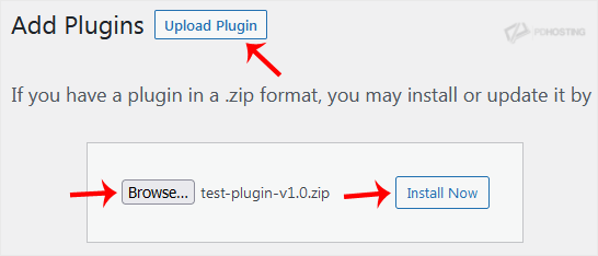 Upload Plugin from ZIP file