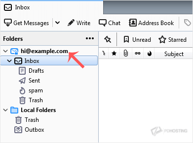 Inbox: Check email in Thunderbird